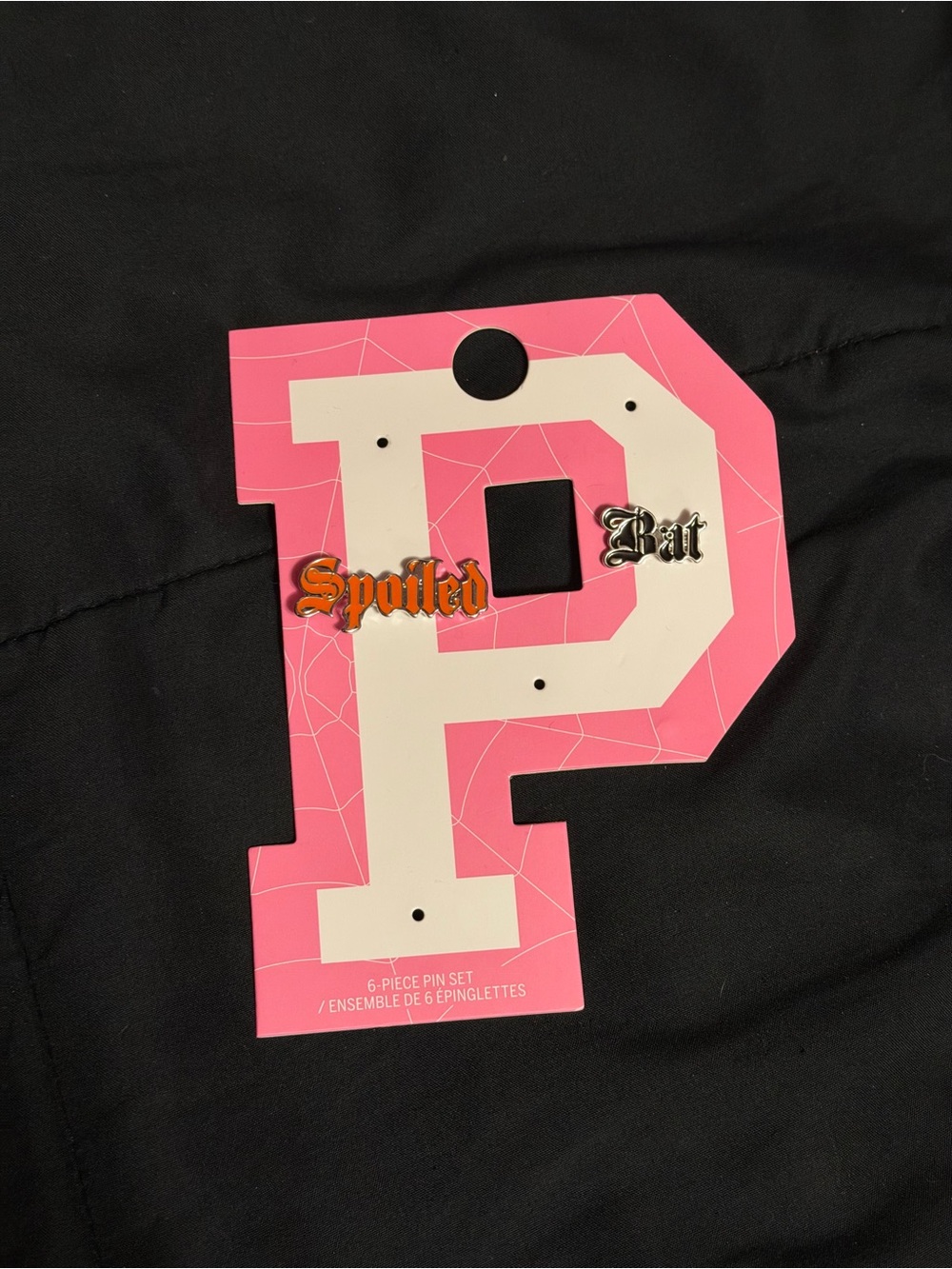VS Pink Halloween “Spoiled Bat” Pins